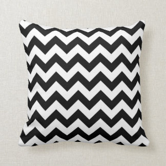 Coussin Chevron noir et blanc