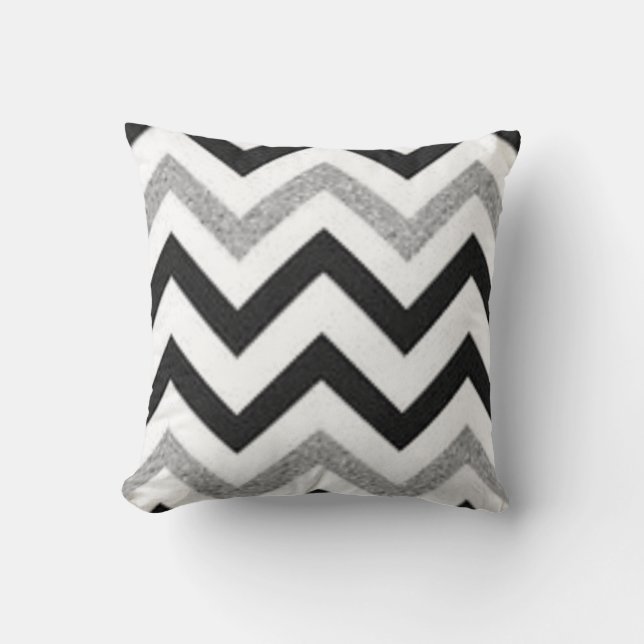 Coussin Chevron Silver (Recto)