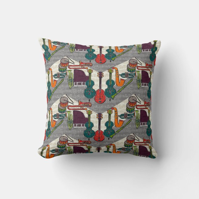 Coussin chevron vintage (Recto)