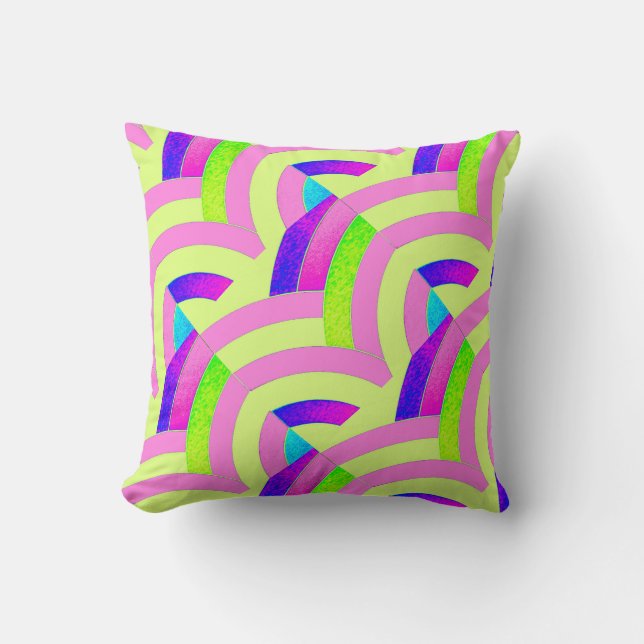 Coussin chevrons chic modernes sophistiqués (Recto)