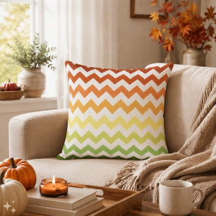 Coussin Chevrons Moderne Automne