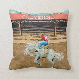 Coussin Cheyenne Rodeo Cowboy