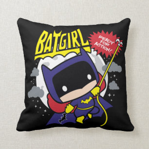 Coussin Chibi Batgirl Prêt Pour L'Action