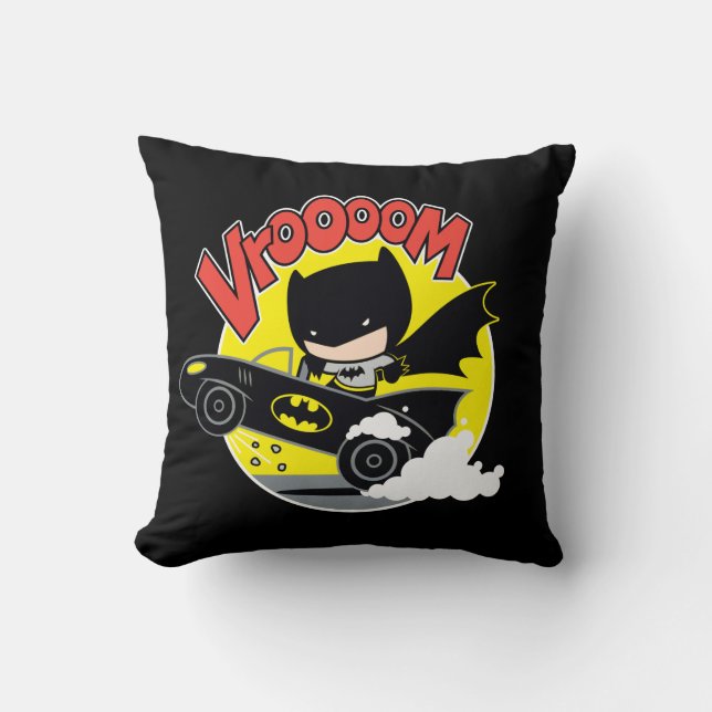 Coussin Chibi Batman Dans Le Batmobile (Recto)