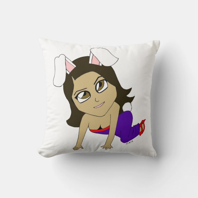 Coussin chibi bunnygirl (Recto)
