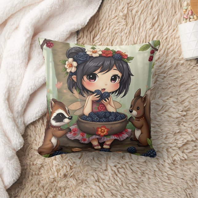Coussin Chibi Fairy and Forest Animals  (Couverture)