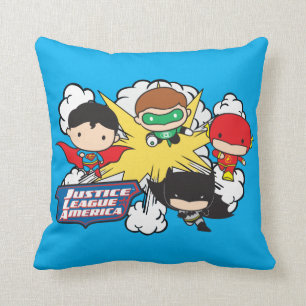 Coussin Chibi Justice League of America Explosion