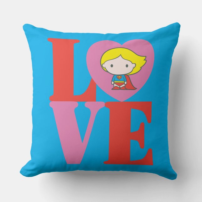 Coussin Chibi Supergirl LOVE (Recto)