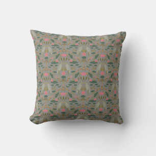 Coussin Chic beige terreux Étang de la Heronnière Revival