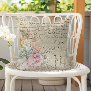 Coussin Chic Campagnard Floral Démodé