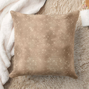 Coussin Chic Champagne Gold Sparkle Glitz