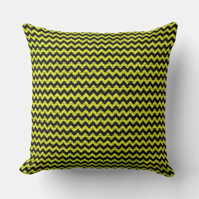 Coussin Chic Chevron Burlap Rustique #4 (Recto)