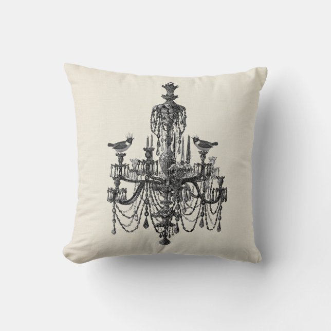 Coussin Chic Faux lin Shabby Lustre élégant (Recto)