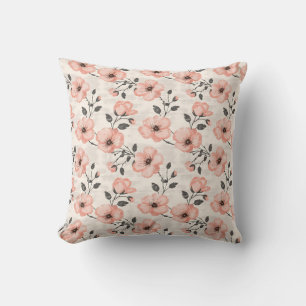 Coussin Chic Floral Romantique Botanique Rétro Rustique