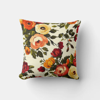 Coussin Chic Floral Romantique Botanique Vintage