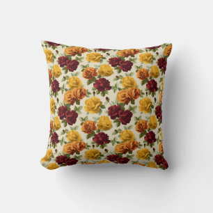 Coussin Chic Floral Romantique Botanique Vintage Élégant