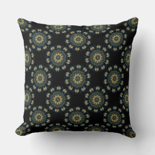 Coussin Chic Gold & Green Asian Style 3