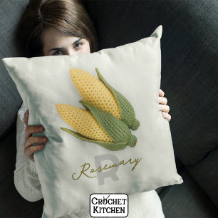 Coussin Chic Grand-mère's Garden Moderne Crochet Nom du ma