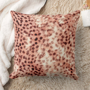Coussin Chic Joli Rose Gold Leopard