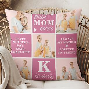 Coussin Chic Meilleur MOM Jamais Personnalisé Rose 7 Photo