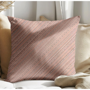 Coussin Chic moderne Boho Stripes Terracotta