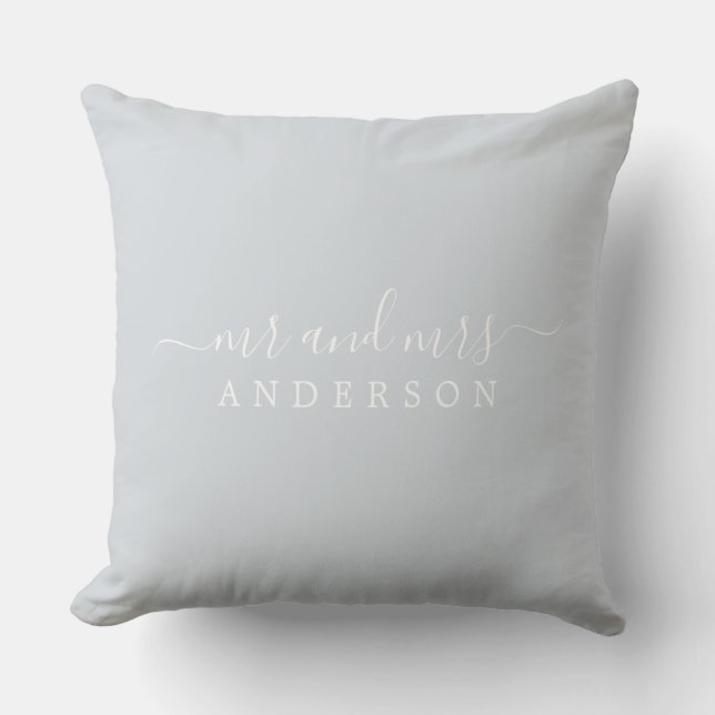 Coussin Chic Newlysée M. Mme Ice Blue Monogram (Recto)