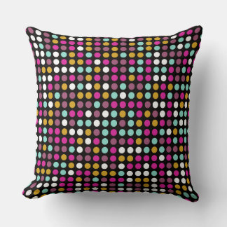 Coussin Chic Polka Motif de mosaïque de point #5