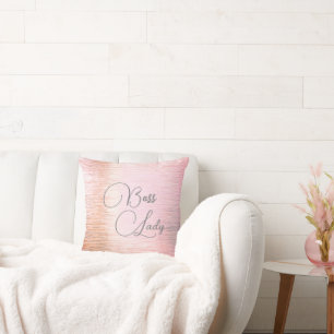 Coussin Chic rose Verre Frosted Boss Dame