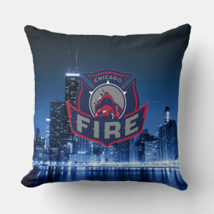 Coussin Chicago Fire avec Skyline
