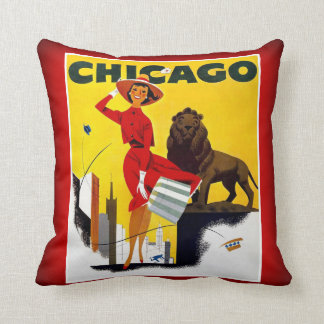 Coussin Chicago le tourisme venteux de cru des Etats-Unis