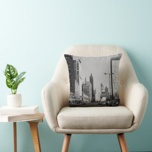 Coussin Chicago Michigan Avenue 1964 Photographie Vintage