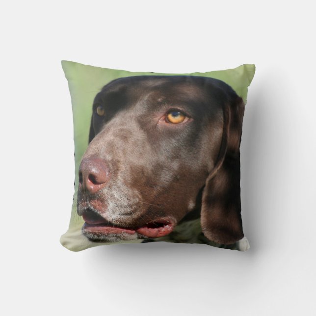 Coussin Chien allemand d'indicateur aux cheveux courts (Recto)