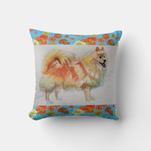 Coussin Chien allemand Spitz Pomeranian Decor Cushion