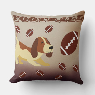 Coussin Chien amour football