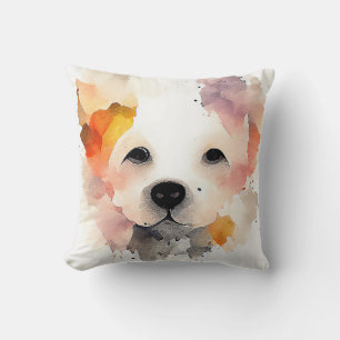Coussin Chien Animaux Animaux Nature Aquarelle Art Peintur