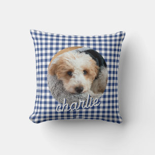 Coussin Chien Animaux de compagnie Nom photo personnalisé 