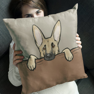 Coussin Chien berger allemand de couleur claire mignon
