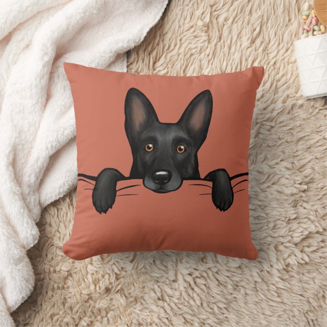 Coussin Chien berger allemand noir (Couverture)