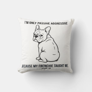 Coussin Chien Bouledogue Français Drôle - Maman de Chien A