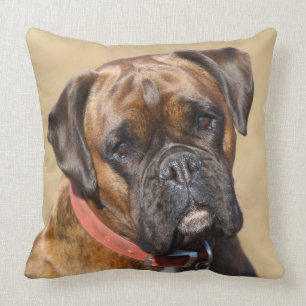 Coussin Chien Brindle de boxeur