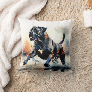 Coussin Chien Cane Corso aquarelle