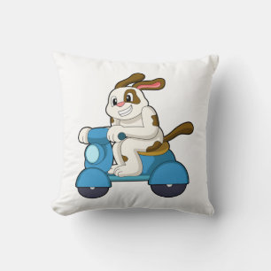 Coussin Chien comme Biker avec Scooter.PNG
