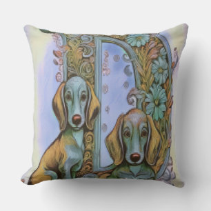 Coussin Chien D Alphabet