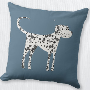 Coussin Chien dalmate mignon Turquoise vert