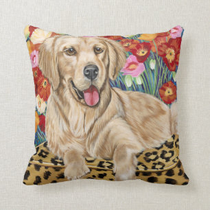 Coussin Chien d'arrêt de garçon d'or