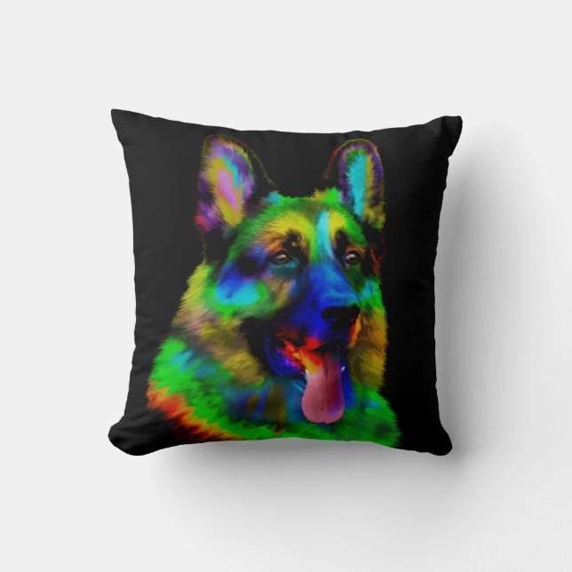 Coussin Chien de berger allemand - GSD (Recto)
