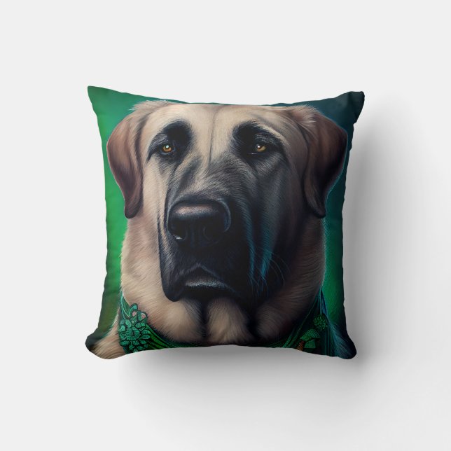 Coussin Chien de berger anatolien en Robe de Fête de Saint (Recto)