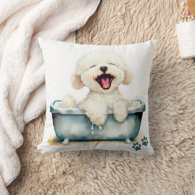 Coussin Chien de Bichon Frise (Couverture)