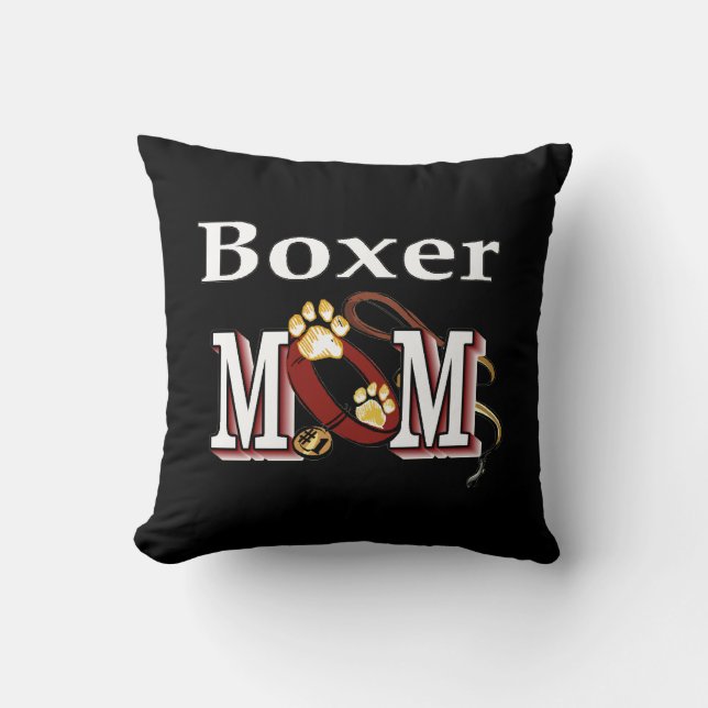 Coussin Chien de boîte MOM (Recto)
