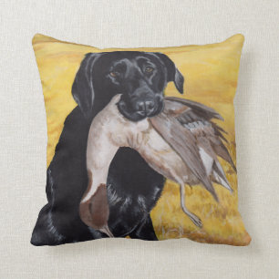 Coussin Chien de chasse noir de Labrador